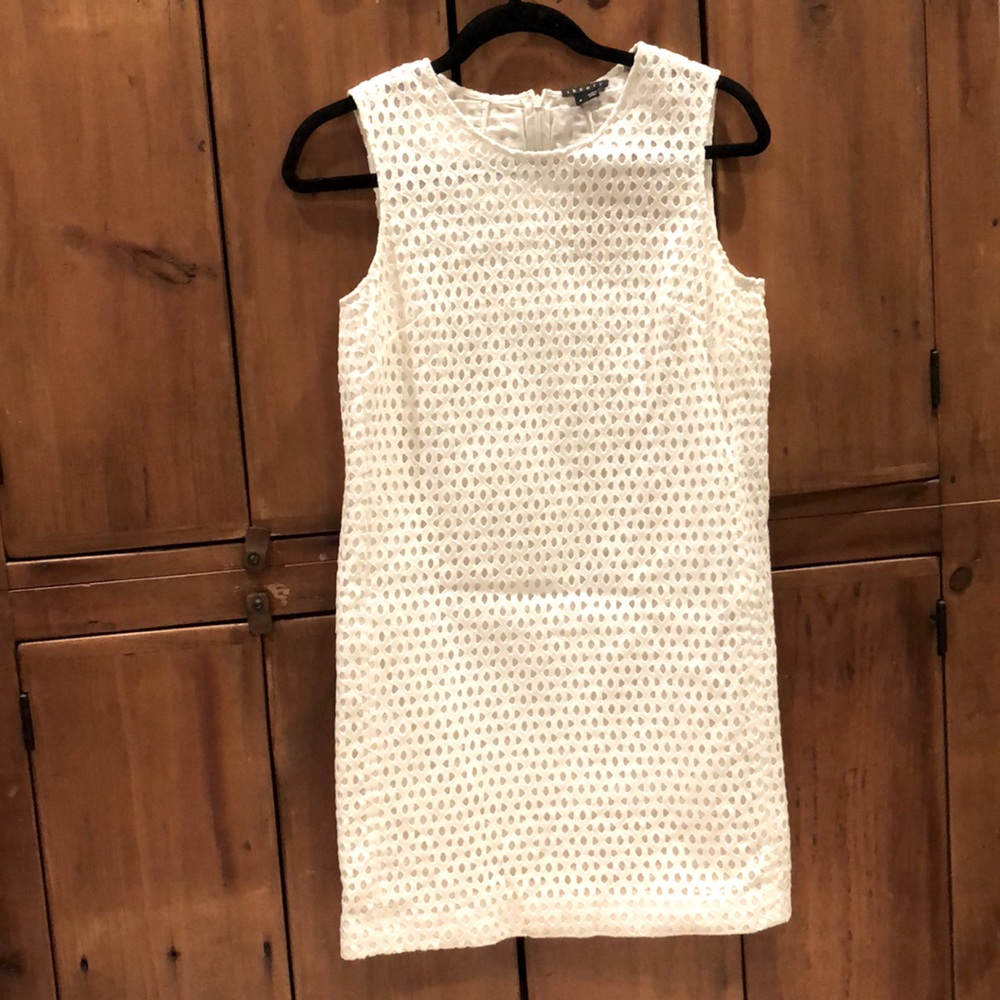 Theory white shift dress 8 - SO pretty